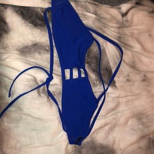 JOLYN blue bikini top